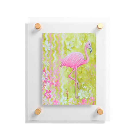Madart Inc. Flamingo Dance Floating Acrylic Print