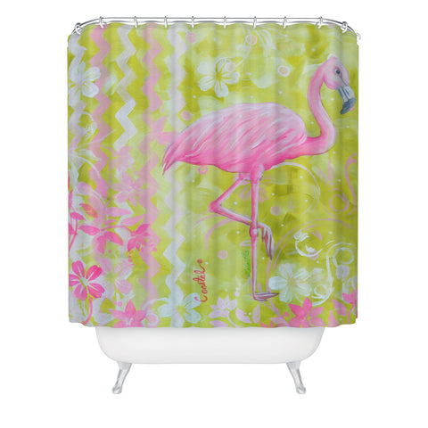 Madart Inc. Flamingo Dance Shower Curtain