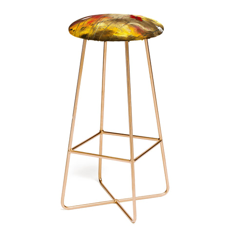 Madart Inc. Floral Arrangement Bar Stool