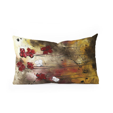 Madart Inc. Floral Arrangement Oblong Throw Pillow