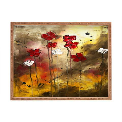 Madart Inc. Floral Arrangement Rectangular Tray