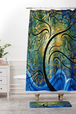 Madart Inc. Forward Reaching Shower Curtain And Mat