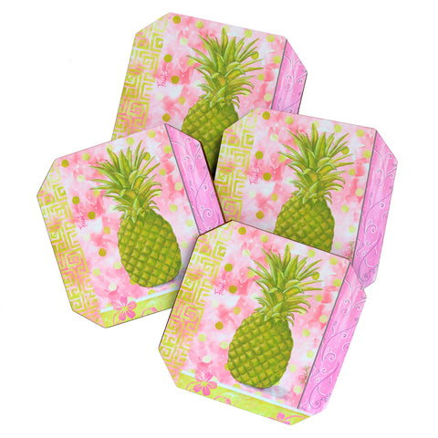 Madart Inc. Fresh Pineapple Coaster Set