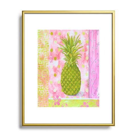 Madart Inc. Fresh Pineapple Metal Framed Art Print
