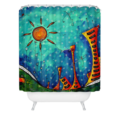 Madart Inc. Funky Town Shower Curtain