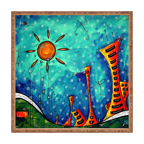 Madart Inc. Funky Town Square Tray