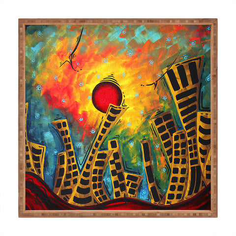 Madart Inc. Glimmer Of Hope Square Tray