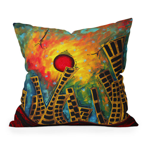 Madart Inc. Glimmer Of Hope Throw Pillow