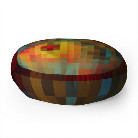 Madart Inc. Glorious Colors Floor Pillow Round