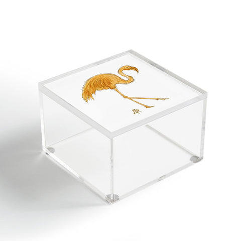 Madart Inc. Gold Flamingo Acrylic Box