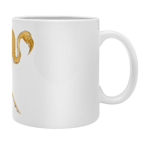 Madart Inc. Gold Flamingo Coffee Mug