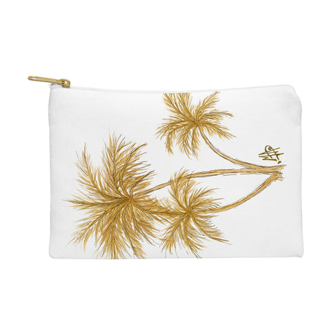 Madart Inc. Gold Palm Trees Pouch