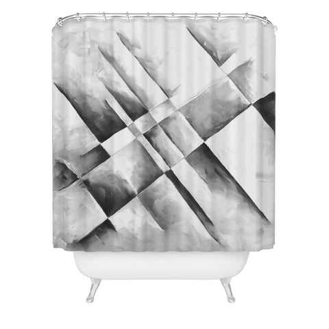 Madart Inc. Grey Scale I Shower Curtain