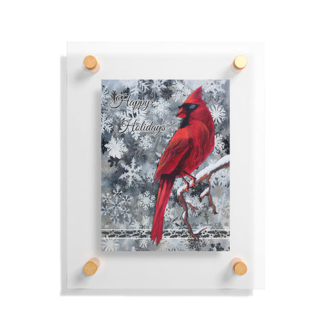 Madart Inc. Happy Holidays Design Floating Acrylic Print