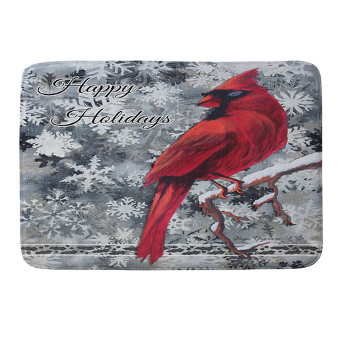 Madart Inc. Happy Holidays Design Memory Foam Bath Mat