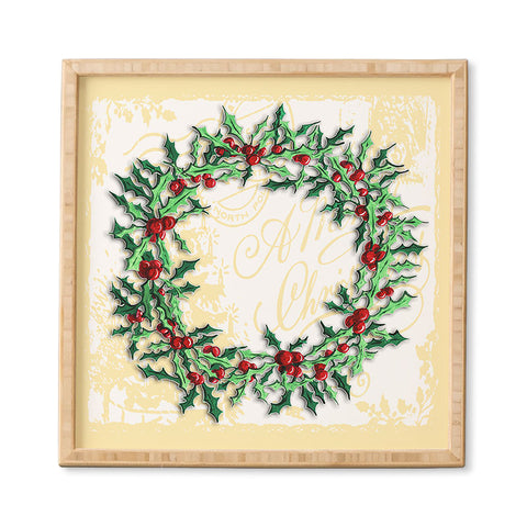 Madart Inc. Holly Wreath Framed Wall Art