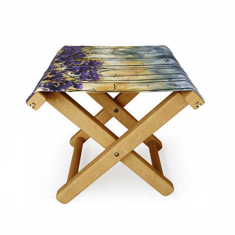 Madart Inc. Lavender Dusk DUNCANSON Folding Stool