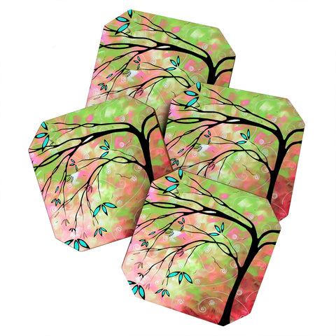 Madart Inc. Lily Coaster Set