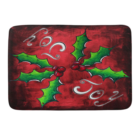 Madart Inc. Mistletoe Joy Memory Foam Bath Mat
