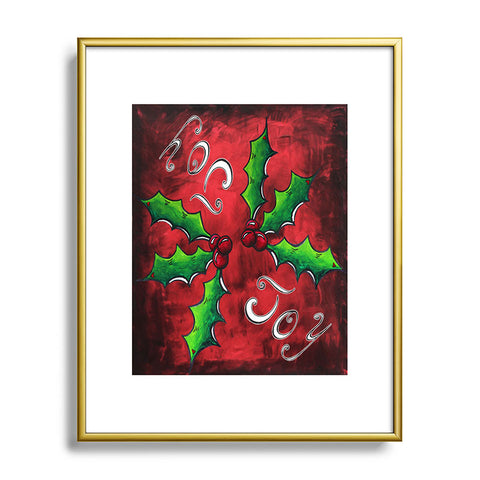 Madart Inc. Mistletoe Joy Metal Framed Art Print