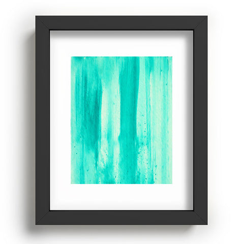 Madart Inc. Modern Dance Aqua Passion Recessed Framing Rectangle