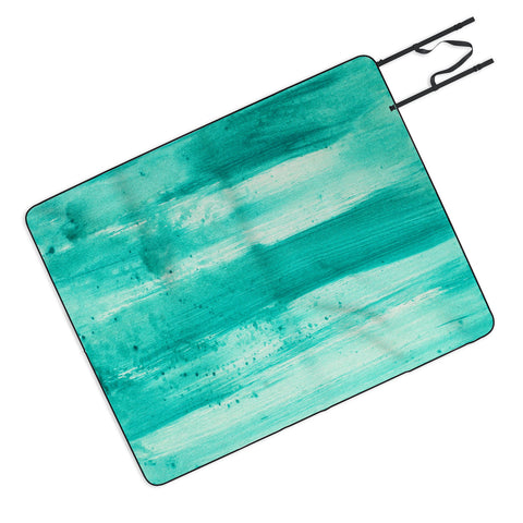 Madart Inc. Modern Dance Aqua Passion Picnic Blanket