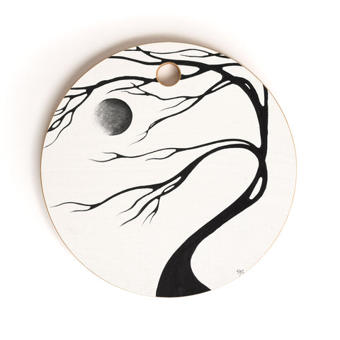 Madart Inc. Modern Dance Moon Song Cutting Board Round