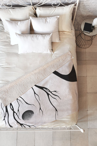 Madart Inc. Modern Dance Moon Song Fleece Throw Blanket