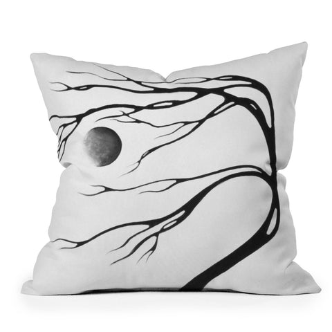 Madart Inc. Modern Dance Moon Song Throw Pillow