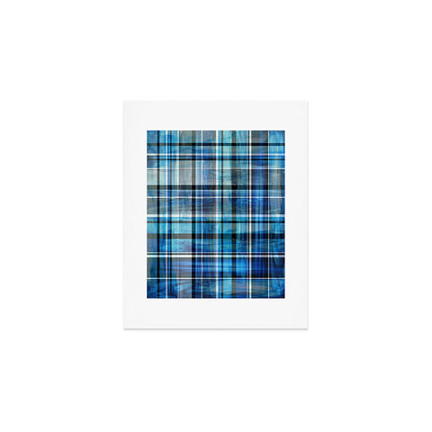 Madart Inc. Multi Blues Plaid Art Print
