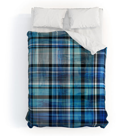 Madart Inc. Multi Blues Plaid Comforter