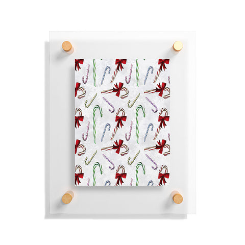 Madart Inc. Multi Candy Canes Floating Acrylic Print
