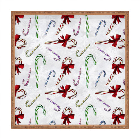 Madart Inc. Multi Candy Canes Square Tray