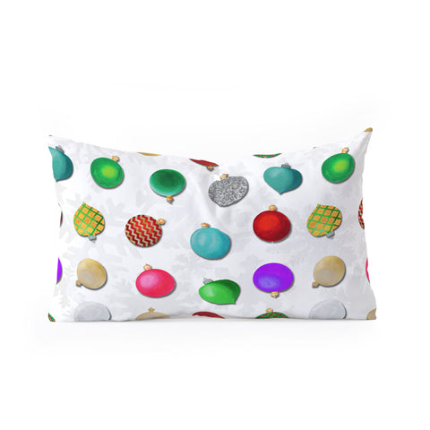 Madart Inc. Multi Ornaments Design Oblong Throw Pillow