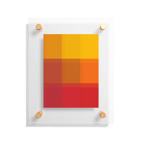 Madart Inc. Orange Sorbet Floating Acrylic Print