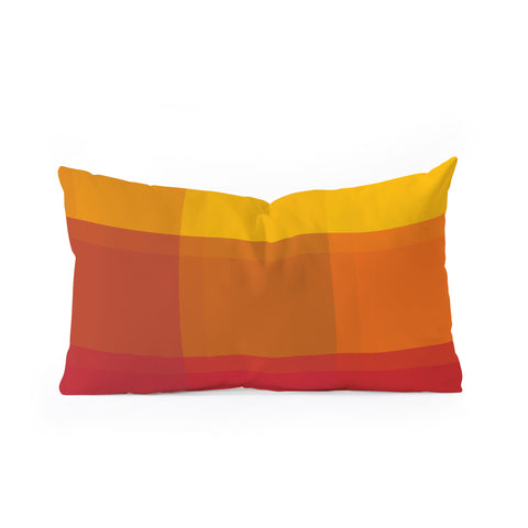 Madart Inc. Orange Sorbet Oblong Throw Pillow