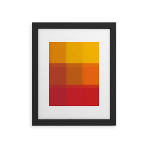 Madart Inc. Orange Sorbet Framed Art Print
