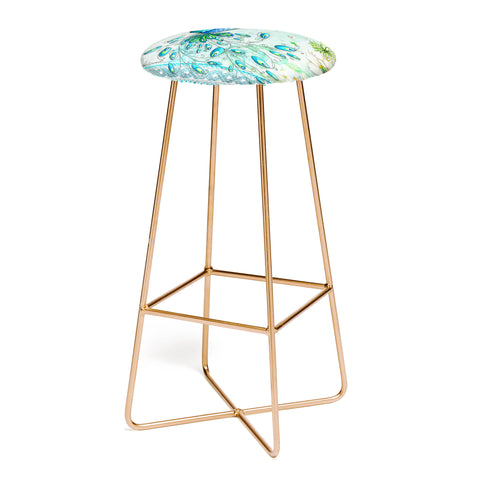 Madart Inc. Peacock Princess Bar Stool
