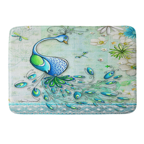 Madart Inc. Peacock Princess Memory Foam Bath Mat