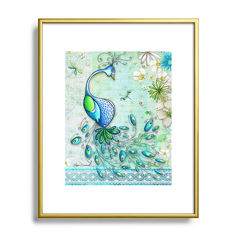 Madart Inc. Peacock Princess Metal Framed Art Print