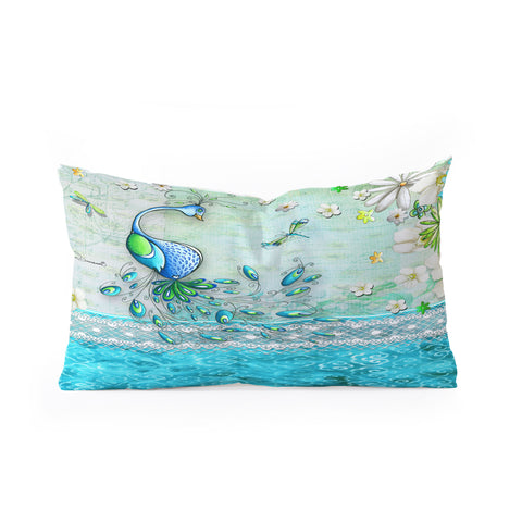 Madart Inc. Peacock Princess Oblong Throw Pillow