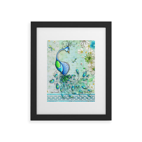 Madart Inc. Peacock Princess Framed Art Print