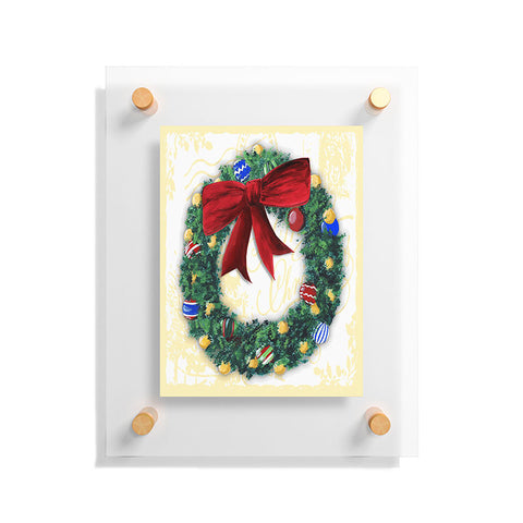 Madart Inc. Pine Wreath Floating Acrylic Print
