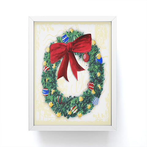 Madart Inc. Pine Wreath Framed Mini Art Print