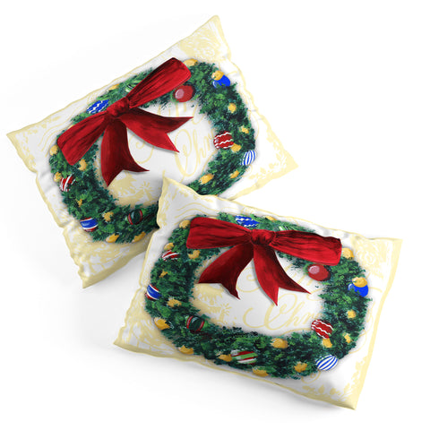 Madart Inc. Pine Wreath Pillow Shams