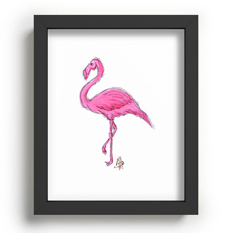 Madart Inc. Pinkest Flamingo Recessed Framing Rectangle