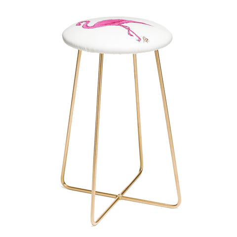 Madart Inc. Pinkest Flamingo Counter Stool