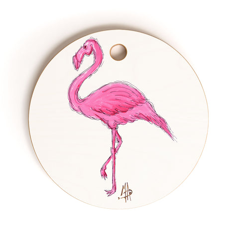 Madart Inc. Pinkest Flamingo Cutting Board Round