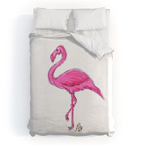 Madart Inc. Pinkest Flamingo Duvet Cover