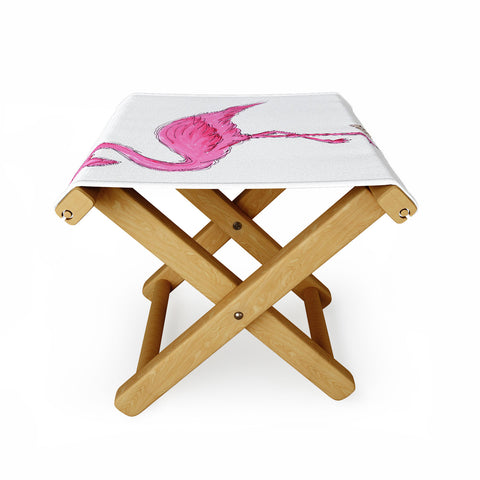 Madart Inc. Pinkest Flamingo Folding Stool